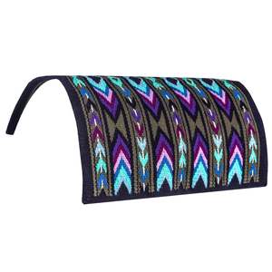 Almohadillas de sillín tejidas a mano de lana 100% de diseño personalizado, manta de caballo duradera para eventos de espectáculos, proveedor OEM al por mayor de caballos occidentales - Product Image 4