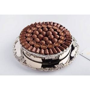 Bol à chocolat de table design vintage bol à chocolat en métal argenté de qualité supérieure plat de service de bonbons pour les célébrations festives - Product Image 5