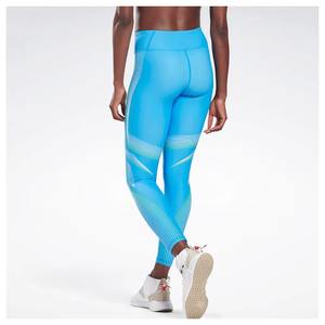 Mallas de yoga con cintura elástica personalizadas de alta calidad para mujer, pantalones con patrón sólido de cintura alta de nuevo diseño a la venta - Product Image 2