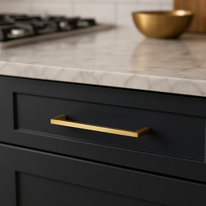 Tirador de Gabinete Moderno de Mediados de Siglo, de ZAMAK Ecológico y Duradero, con Base Cilíndrica Acampanada, para Cajones de Cocina y Cómodas - Product Image 5