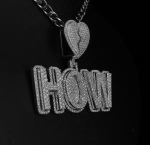 Pendentif personnalisé à double couche avec nom, coupe ronde, avec fermoir en forme de cœur brisé, pour homme et femme, bijoux hip-hop glacés par Phoenix Enterprise - Product Image 5