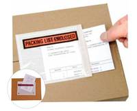 Enveloppes de liste d'emballage en papier adhésif pour des applications d'expédition et d'emballage sûres