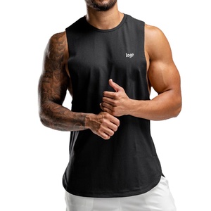 High Quality Men Activewear Quick Dry Muscle Gym <b>Vest</b> <b>Stringer</b> Bodybuilding Weightlifting Fitness Tanks Men Compression Tank Top - Product Image 1