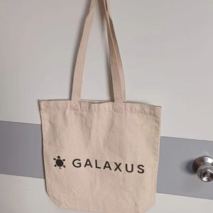 กระเป๋าผ้าใบสีเบจทนทานกระเป๋าโท้ทผ้าแคนวาสแบบใช้ซ้ำได้ทุกวันเป็นมิตรกับสิ่งแวดล้อมสำหรับซื้อของใช้ส่วนตัวริมชายหาด - Product Image 1