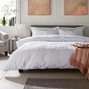 Nouvelle mode de luxe 100% coton biologique hôtel literie housse de couette double couette blanc ensemble doux confortable vente directe d'usine - Product Image 6