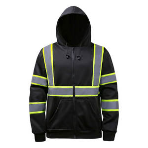Uniforme de trabajo de poliéster de alta calidad con capucha Super Visible Hivis reflectante seguridad sudadera chaqueta al por mayor alta térmica - Product Image 4
