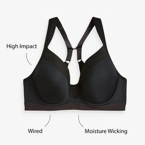 2024 MESS SPORTS Women's High for Full Cup Wired Sports Bra-Eco-Friendly Backless Crisscross Straps with Custom Logo - Product Image 4