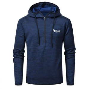 <b>Quarter</b> <b>Zip</b> Hoodie Half <b>Zip</b> Pullover Warm Fabric Stylish Fit for Daily Activities <b>Quarter</b> <b>Zip</b> Hoodies - Product Image 1