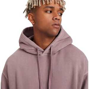 Wholesale No Pockets Fleece <b>Hoodie</b> Unisex Blank <b>Hoodie</b> High Quality Boxy Fit 420 GSM Heavyweight <b>Hoodie</b> With No Front Pocket - Product Image 6