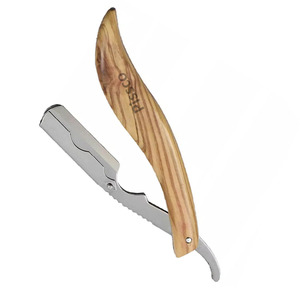 Herramientas de Barbería, Navaja de Afeitar con Mango de Acero Inoxidable, Navaja de Afeitar Plegable de Filo Recto, Navaja de Afeitar Recta para Barbería - Product Image 4