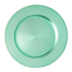 Assiette de chargeur en métal de vente chaude vaisselle de mariage assiette de chargeur en métal et plats en métal sous l'assiette pour la décoration de dîner de mariage - Product Image 6