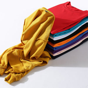 Logos personalizados en Sudadera de cuello redondo acanalado de gran tamaño Unisex ropa de calle multicolor transpirable invierno - Product Image 5