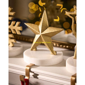 Gran oferta, soporte de calcetín de Reno de lujo, nuevo diseño minimalista moderno, gancho para chimenea de Navidad de la mejor calidad, decoración hecha a mano para el hogar - Product Image 3