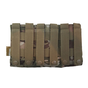 Pochette triple pour chargeurs Vanguard - Fixations MOLLE BTP, pochette utilitaire à rétention élastique, camouflage personnalisé - Product Image 3