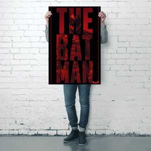Affiche de Batman de Robert Pattinson, design moderne, toile découpée, art mural - Product Image 3