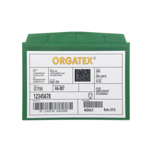 Portadocumenti con tasca trasparente, da appendere, A4 orizzontale, Verde, 10 pz. / Confezione.- SD020-05 - Product Image 1