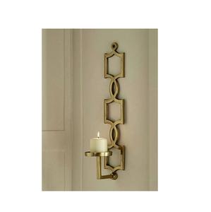 Vintage Inspired Metal Wall <b>Sconce</b> With Ornate Finish For Antique Interior And Decorative Lighting - Product Image 1