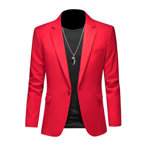 เสื้อเบลเซอร์คอวีพิมพ์ลายแฟนซีสำหรับผู้ชายเครื่องแบบธุรกิจระบายอากาศได้ดีปรับแต่งได้ขนาดพิเศษ - Product Image 5