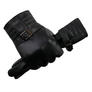 Guantes de cuero de los mejores materiales al por mayor para adultos de talla grande color sólido último diseño transpirable para fiestas deportivas de invierno - Product Image 3