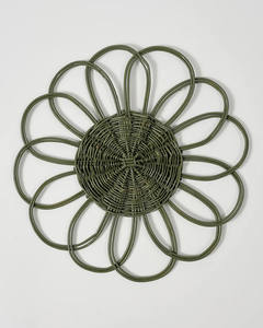 Diseño atractivo superventas, recién llegado, Mantel Individual de material de ratán tejido a mano con forma de flor por artesanos de Vietnam - Product Image 4