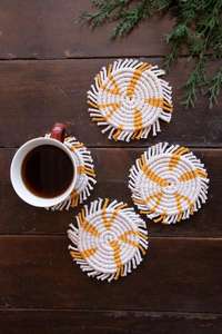 Elegant Design Handmade Tassel Drinks Boho Coffee Table Bohemian Decorative Gift <b>Cup</b> Mat Macrame coaster for Home Decoration - Product Image 6