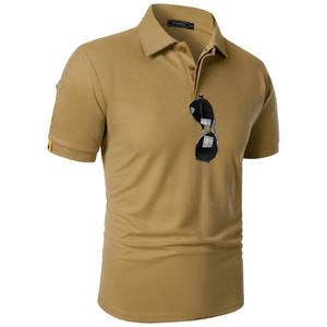 Polo à manches courtes pour homme d'été, t-shirt de sport de tennis, t-shirts respirants anti-humidité, vêtements de rue à boutons, t-shirt surdimensionné - Product Image 2
