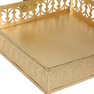 Elegant Gold <b>Platter</b> Serving <b>Platter</b> Decorative Home Kitchen Table Top Dish <b>Platter</b> - Product Image 5