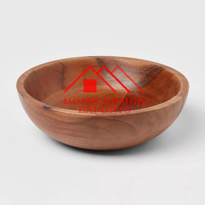 Eco-Friendly <b>Mango</b> <b>Wood</b> Enamel Printed Wooden Serving <b>Bowl</b> for Home Hotels & Restaurants Unique Wooden Enamel - Product Image 4