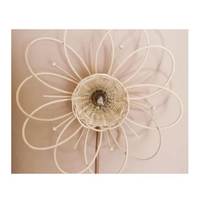 Flores artificiales de ratán naturales para decoración de pared, flores orgánicas hechas a mano, venta al por mayor - Product Image 1