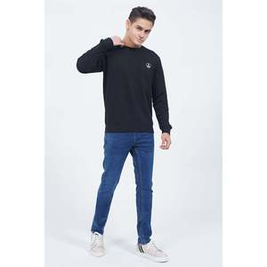 Custom logo Men's BAILZ Crew Neck Sweatshirt Long Sleeves Solid Pattern 3D Embroidery Anti-Wrinkle Screen <b>Printed</b> XXS for Autumn - Product Image 4