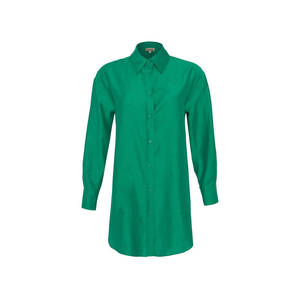 Casual <b>Linen</b> Blouse for Women-Loose Fit Asymmetrical Bow Collar Summer <b>Top</b> - Product Image 1