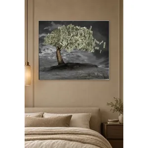 Impression sur toile Fida Dollar Leaf Tree Under Stormy Sky - Product Image 3