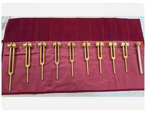 Diapason de guérison Chakra 9 lesté et Solfeggio 9 lesté (doré) - 18... - Product Image 3