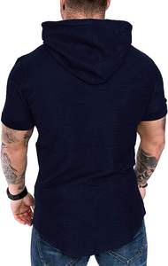 Sudadera con Capucha para Hombre, Forrada para Invierno, Tejida, Sólida, Cómoda, Talla Grande, de Felpa, Poliéster/Algodón, Ropa Deportiva, Logotipo Personalizado, Secado Rápido - Product Image 2