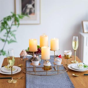 Decoraciones navideñas para fiestas de bodas, portavelas de té recién llegado, molde de luz de vela de Metal en hierro - Product Image 1