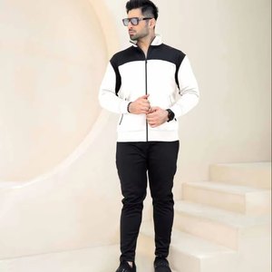 Conjunto Deportivo de Felpa de Algodón para Hombre, Sudadera con Capucha y Cremallera, Producto de Fábrica al por Mayor con su Propio Logotipo - Product Image 1