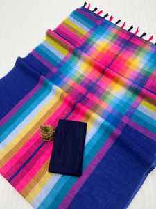 Nuestros saris son adecuados para diversas ocasiones, incluidas fiestas y bodas, Sari bordado de Georgette con blusa sin costuras - Product Image 4