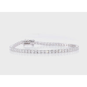 Bracelet tennis Legacy Luxe 6.00 CTW en diamants, or blanc ou jaune 14 carats, bijoux élégants - Product Image 3