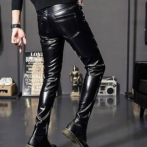 Pantalon en cuir taille haute pour hommes de qualité supérieure Pantalon en tissu de meilleure qualité avec de nouvelles fonctionnalités à la mode et abordable - Product Image 3