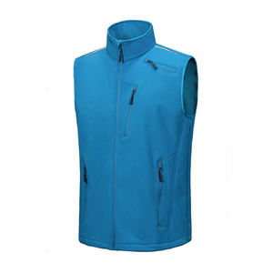 Veste softshell pour homme, légère, fine, de haute qualité, imperméable, coupe-vent, respirante, col montant, broderie de logo personnalisée, hiver - Product Image 3