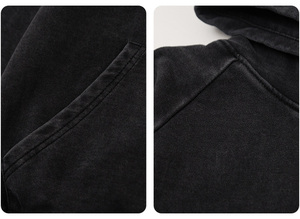 เสื้อกันหนาวผู้ชายผ้า100% แนววินเทจหลากสีผ้าคอตตอนสีพื้นทันสมัยออกแบบโลโก้ได้ตามต้องการ - Product Image 6