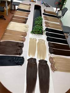 Cuticule alignée Cheveux humains vietnamiens 100% Remy Halo Clip-in Extension de cheveux Double dessiné de haute qualité - Product Image 6