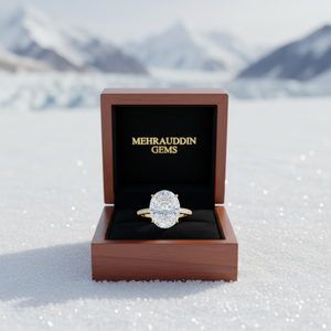 Bague de fiançailles élégante et romantique en argent sterling 925 plaqué or avec moissanite, sertie à griffes, pierre précieuse fine originale, pour les occasions spéciales - Product Image 6