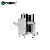 Séparateur automatique de cartes de circuits imprimés (PCB) à double magazine NG/OK avec rail de déplacement et station tampon verticale SMT