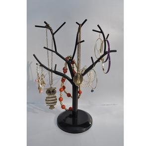 Exhibidor de Joyería de Metal en Forma de T con Acabado Dorado Antiguo y Diseño Moderno con Patrón de Ángel, Soporte de Exhibición Ecológico para Mesa de Hogar - Product Image 3