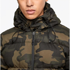 Doudounes d'hiver pour hommes de haute qualité tissu de toile le plus vendu avec col montant entièrement OEM marque privée personnalisée en gros - Product Image 5