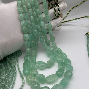 High Quality Natural Russian Emerald Smooth Oval Beads 6x8mm to 18x21mm Loose <b>Stones</b> for Jewelry - Product Image 3