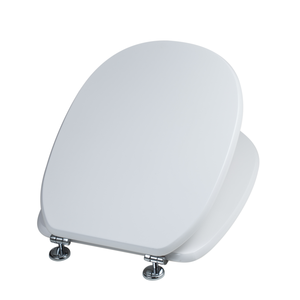 Siège de toilette réglable en MDF, lisse et minimaliste, avec ouverture centrale pour la sécurité des personnes handicapées dans la salle de bain - Product Image 2