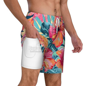 Nuevo estilo, precio al por mayor, pantalones cortos de playa, mejor método de impresión, pantalones cortos de playa, MOQ bajo, pantalones cortos de playa - Product Image 3