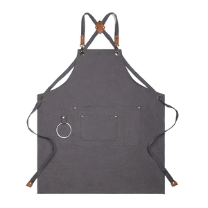 Tabliers personnalisés en toile de coton réglables et robustes pour la cuisine - Product Image 4